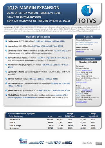 Thumbnail TOTVS Quarterly Report 2012-q1