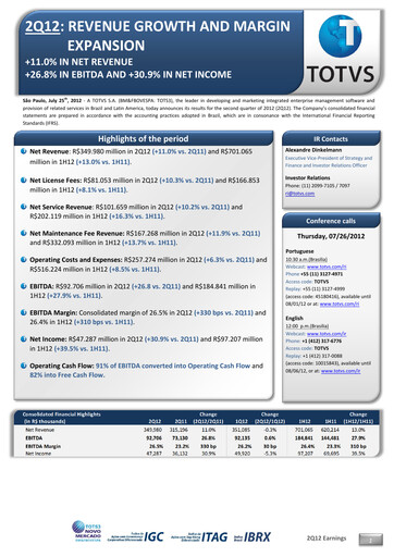 Thumbnail TOTVS Quarterly Report 2012-q2