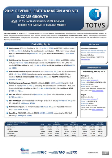Thumbnail TOTVS Quarterly Report 2012-q4