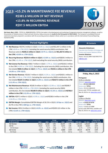 Thumbnail TOTVS Quarterly Report 2013-q1