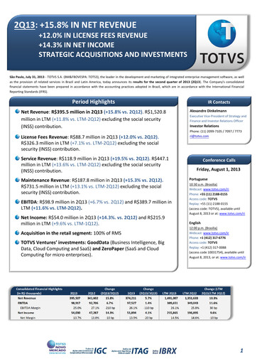 Thumbnail TOTVS Quarterly Report 2013-q2