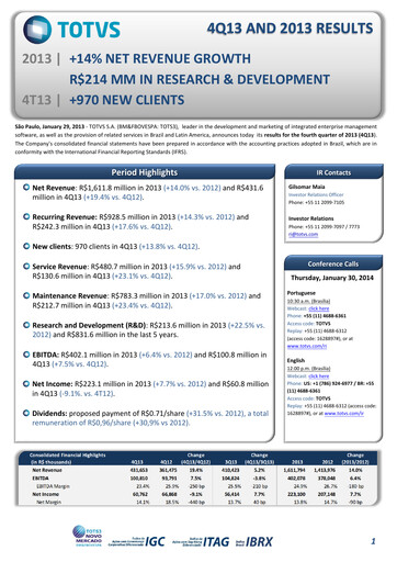 Thumbnail TOTVS Quarterly Report 2013-q4
