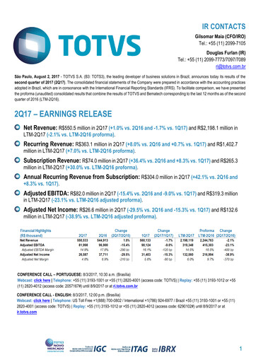 Thumbnail TOTVS Quarterly Report 2017-q2