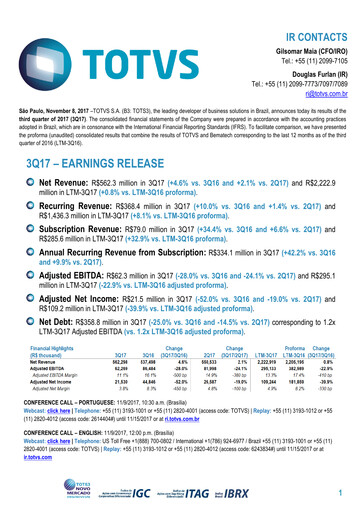 Thumbnail TOTVS Quarterly Report 2017-q3