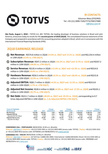 Thumbnail TOTVS Quarterly Report 2018-q2