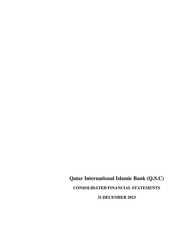 Thumbnail Qatar International Islamic Bank Financial Statement 2013