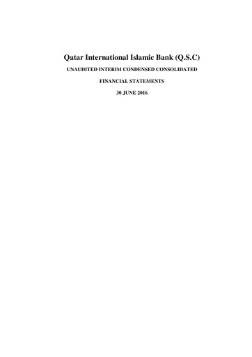 Thumbnail Qatar International Islamic Bank Financial Statement 2016-h1