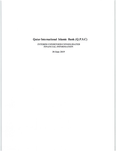 Thumbnail Qatar International Islamic Bank Financial Statement 2019-h1
