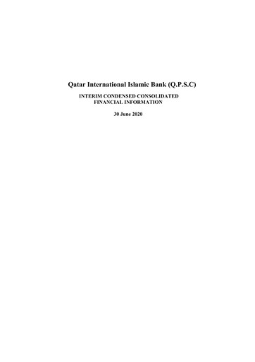 Thumbnail Qatar International Islamic Bank Financial Statement 2020-h1