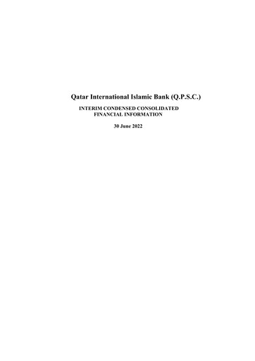 Thumbnail Qatar International Islamic Bank Financial Statement 2022-h1