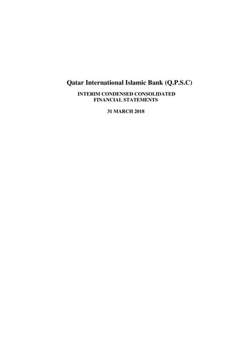 Thumbnail Qatar International Islamic Bank Quarterly Report 2018-q1