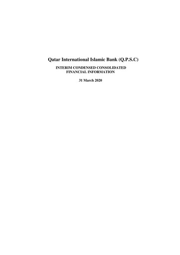 Thumbnail Qatar International Islamic Bank Quarterly Report 2020-q1