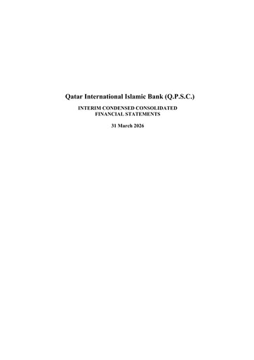 Vorschaubild Qatar International Islamic Bank Quartalsbericht 2026-q1