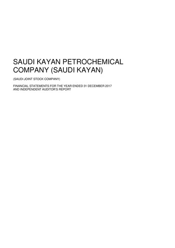 Thumbnail Saudi Kayan Petrochemical Company Financial Statement 2017