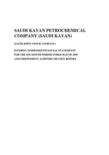 Thumbnail Saudi Kayan Petrochemical Company Financial Statement 2019-h1