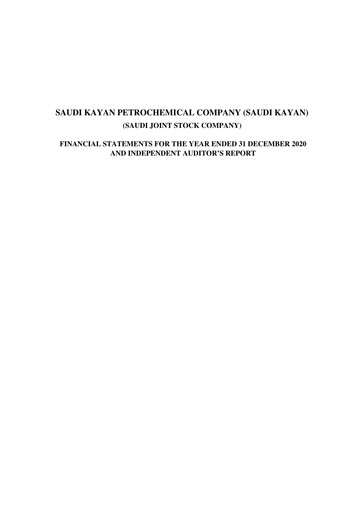 Thumbnail Saudi Kayan Petrochemical Company Financial Statement 2020