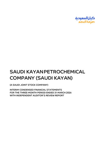 Vorschaubild Saudi Kayan Petrochemical Company Quartalsbericht 2026-q1
