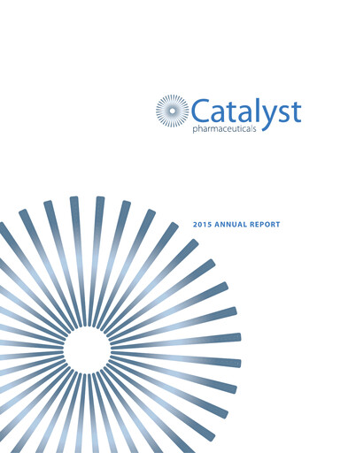 Thumbnail Catalyst Pharmaceuticals Annual Report 2015