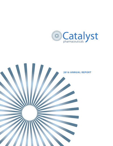 Thumbnail Catalyst Pharmaceuticals Annual Report 2016