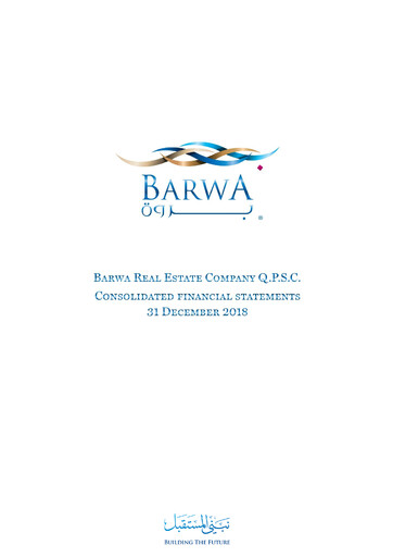 Thumbnail Barwa Real Estate Company Financial Statement 2018