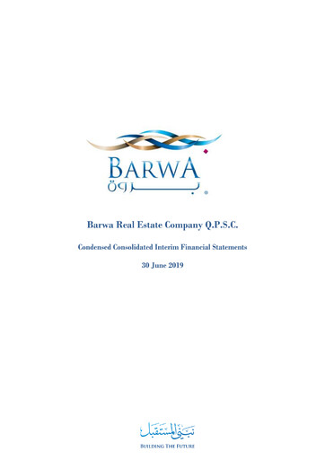 Thumbnail Barwa Real Estate Company Financial Statement 2019-h1