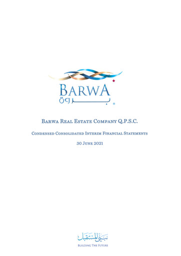 Thumbnail Barwa Real Estate Company Financial Statement 2021-h1