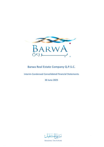 Thumbnail Barwa Real Estate Company Financial Statement 2025-h1