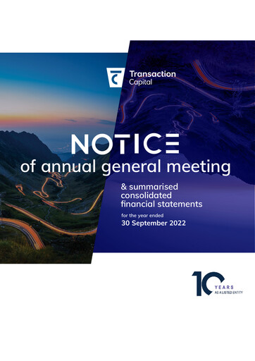 Thumbnail Transaction Capital Financial Statement 2022