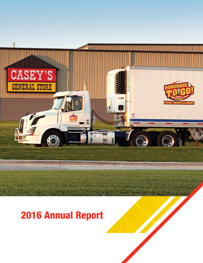 Thumbnail Casey's General Stores
 Annual Report 2016