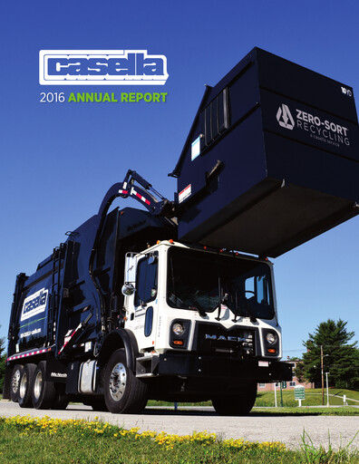 Thumbnail Casella Waste Systems
 Annual Report 2016