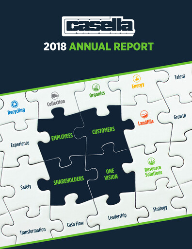 Thumbnail Casella Waste Systems
 Annual Report 2018