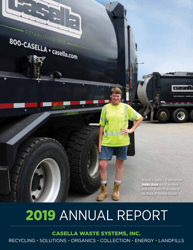 Thumbnail Casella Waste Systems
 Annual Report 2019
