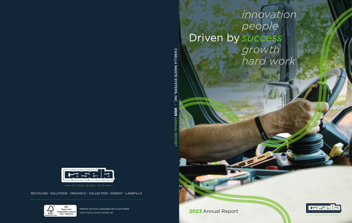 Thumbnail Casella Waste Systems
 Annual Report 2023