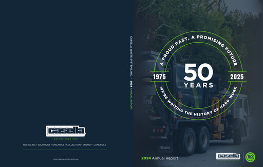 Thumbnail Casella Waste Systems
 Annual Report 2024