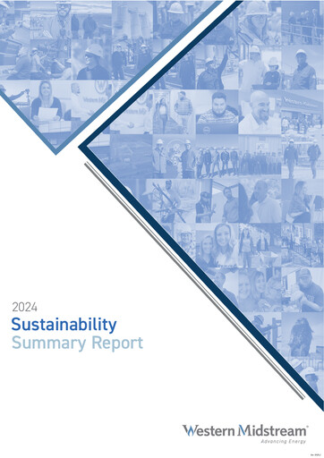 Thumbnail Western Midstream
 Sustainability Report 2024