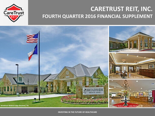 Miniature CareTrust REIT
 Rapport trimestriel 2016-q4