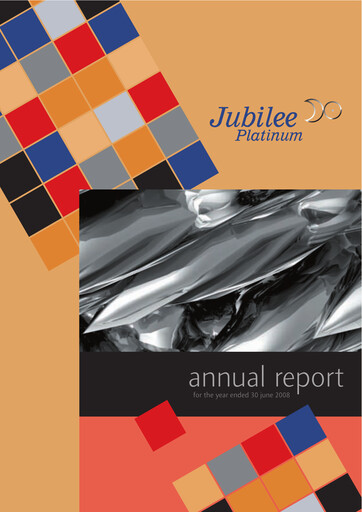 Miniature Jubilee Metals Group Rapport annuel fy2008