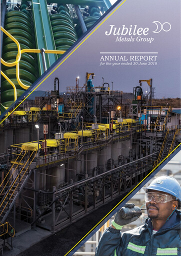 Miniature Jubilee Metals Group Rapport annuel fy2018