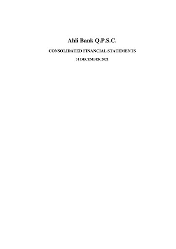 Thumbnail Ahli Bank Financial Statement 2021