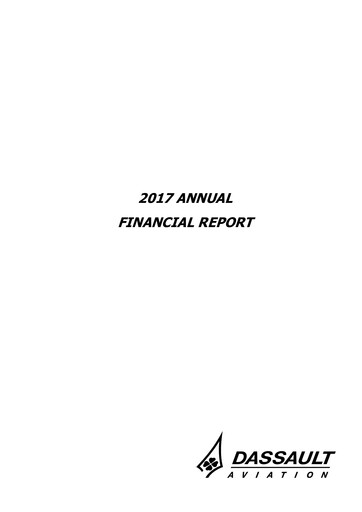 Thumbnail Dassault Aviation Financial Report 2017
