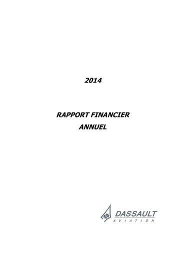Thumbnail Dassault Aviation Financial Report 2014