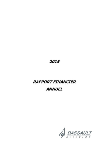 Thumbnail Dassault Aviation Financial Report 2015