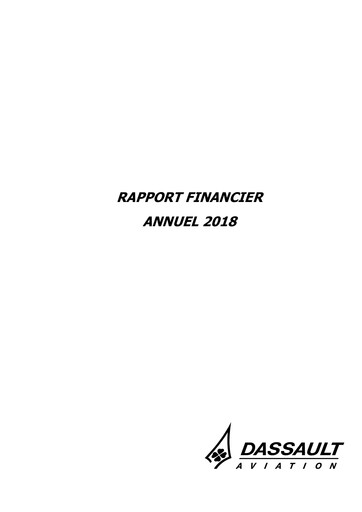 Thumbnail Dassault Aviation Financial Report 2018