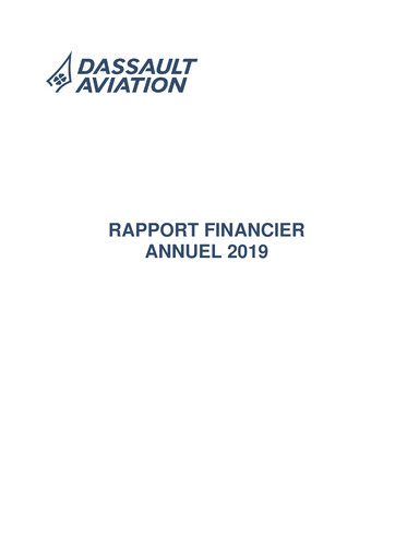Thumbnail Dassault Aviation Financial Report 2019