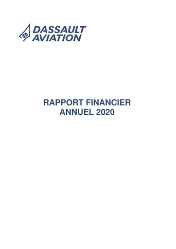 Thumbnail Dassault Aviation Financial Report 2020