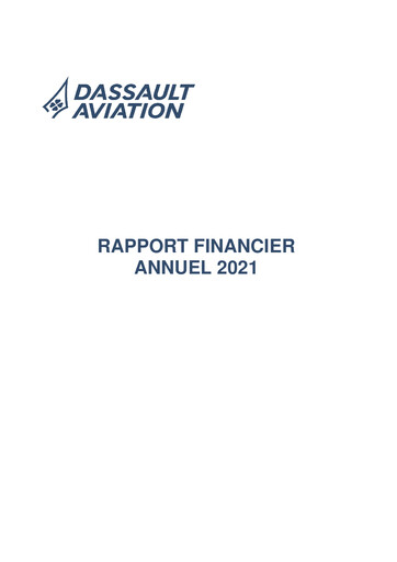 Thumbnail Dassault Aviation Financial Report 2021