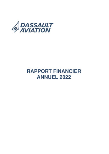 Thumbnail Dassault Aviation Financial Report 2022