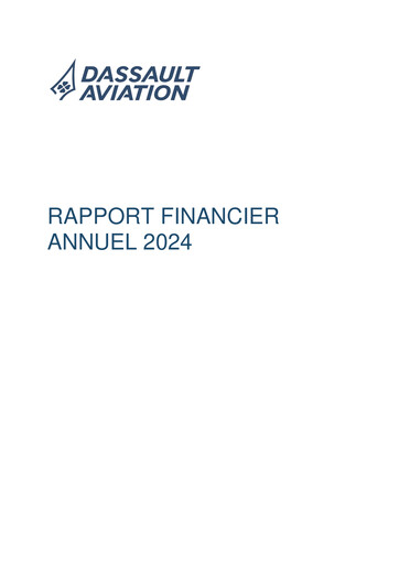 Thumbnail Dassault Aviation Financial Report 2024