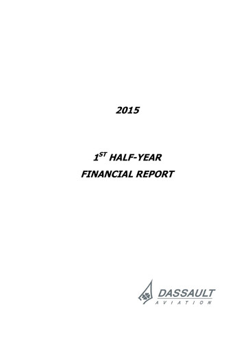 Thumbnail Dassault Aviation Half-year Report 2015-h1