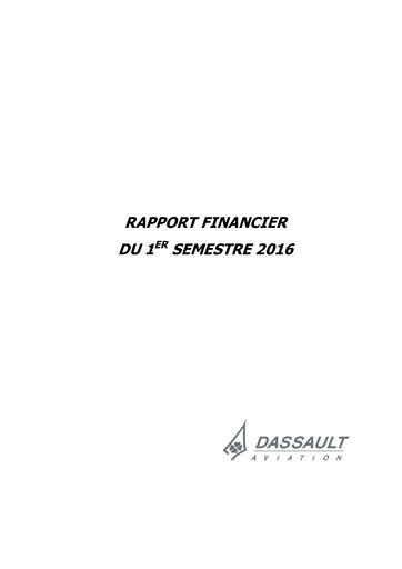 Thumbnail Dassault Aviation Half-year Report 2016-h1